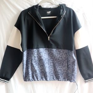 Avia Hooded pullover with quarter zip, Size S